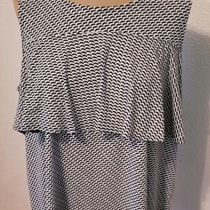 Worthington Black and White Textured Fabric